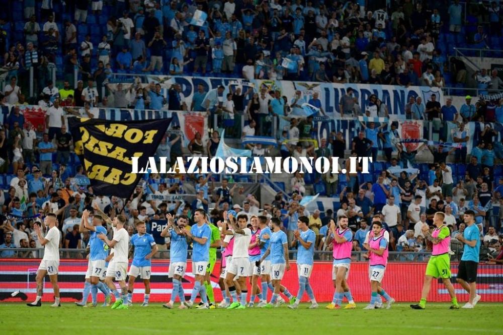 Esultanza Lazio tifosi lazio